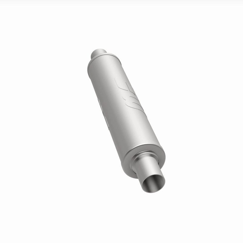 MagnaFlow 4" Round Center/Center Straight Through Performance Muffler 10424 360 Degree Image Set