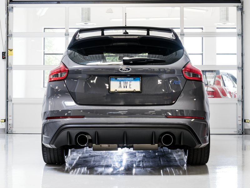 AWE Tuning Ford Focus RS Track Edition Cat-back Exhaust - Chrome Silver Tips 3020-32030 3020-32030 Photo - Mounted