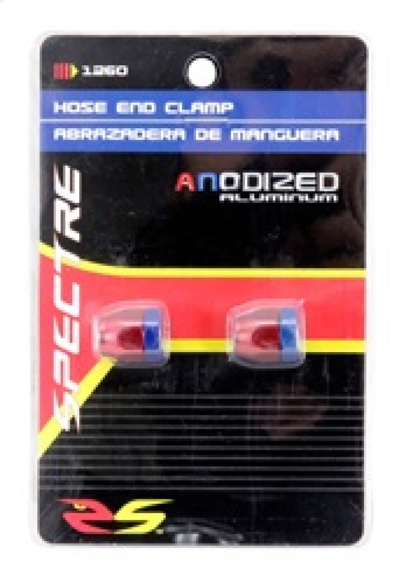 Spectre Magna-Clamp Hose Clamps 7/32in. (2 Pack) - Red/Blue 1260 1260 Photo - in package
