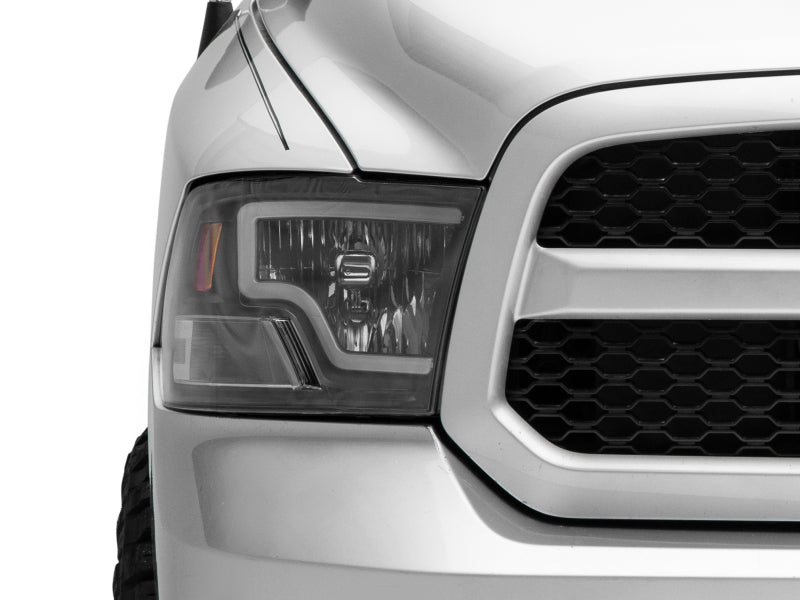 Raxiom 09-18 Dodge RAM 1500 LED Bar Headlights- Black Housing (Clear Lens) R117803 R117803 Photo - Close Up