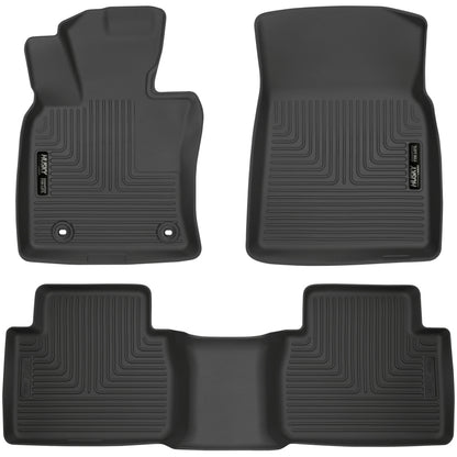 Husky Liners 2018 Toyota Camry Weatherbeater Black Front & 2nd Seat Floor Liners 95731 95731 Photo - Primary