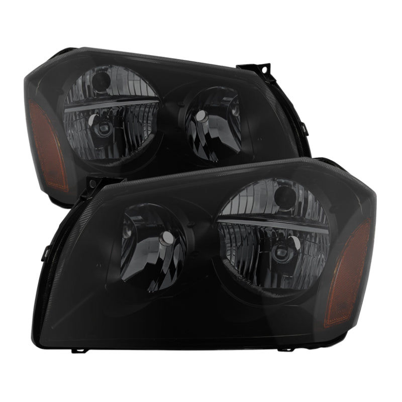 SPYDER Xtune Dodge Magnum 05-07 Crystal Headlights Black Smoked HD-JH-DMAG05-AM-BSM 9033414 9033414 Photo - Primary