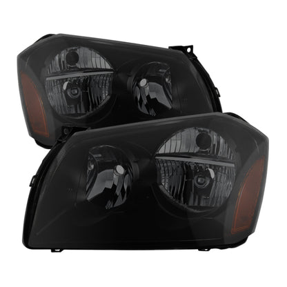 SPYDER Xtune Dodge Magnum 05-07 Crystal Headlights Black Smoked HD-JH-DMAG05-AM-BSM 9033414 9033414 Photo - Primary