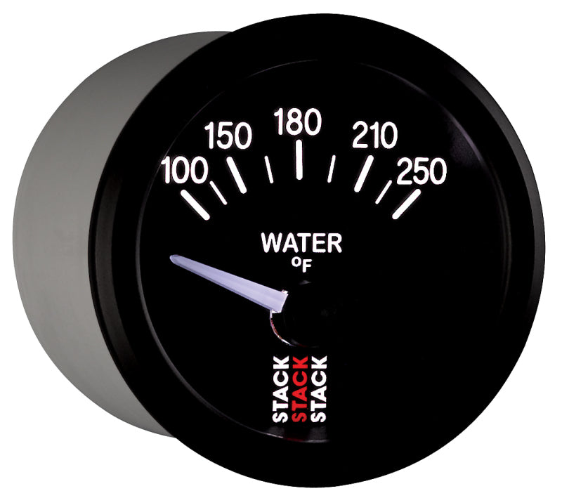 Autometer Stack 52mm 100-250 Deg F 1/8in NPTF Electric Water Temp Gauge - Black ST3208 ST3208 User 6