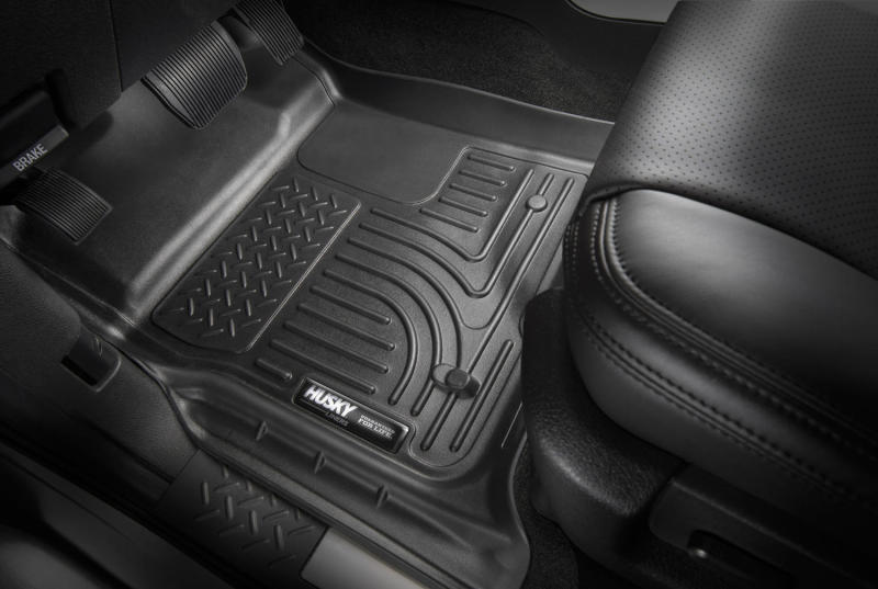 Husky Liners Husky Line 2017 Honda Ridgeline WeatherBeater 2nd Row Black Floor Line 19431 Photo - Mounted