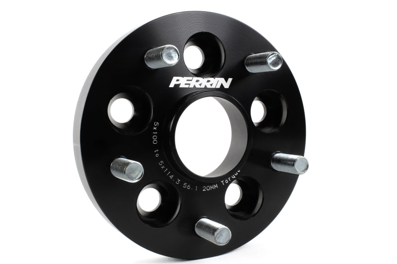 Perrin Wheel Adapter 20mm Bolt-On Type 5x100 to 5x114.3 w/ 56mm Hub (Set of 2) PSP-WHL-220BK PSP-WHL-220BK Photo - Primary
