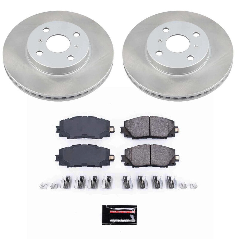 PowerStop Power Stop 07-18 Toyota Yaris Front Semi-Coated Rotor Kit SC5863 SC5863 Photo - Primary