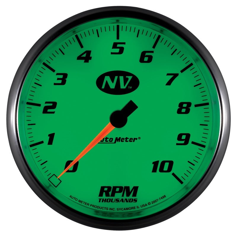 AutoMeter Gauge Tachometer 5in. 10K RPM In-Dash NV 7498 7498 User 2