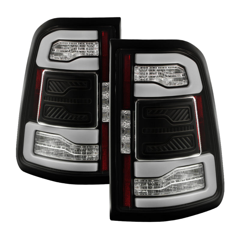 SPYDER Dodge RAM 1500 19-21 Factory LED Model LED Tail Lights - Red Clear ALT-YD-DR19LED-SEQ-BK 5088505 5088505 Photo - Primary