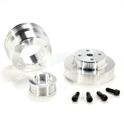 BBK Performance 79-93 Mustang 5.0L 3 PC Underdrive Pulley Kit (Aluminum) 1553 User 1