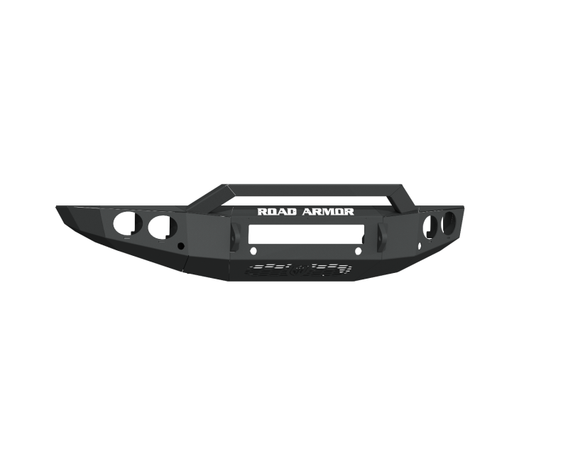 Road Armor 19-20 Ford Ranger Stealth Front Bumper w/Round Light Pods/Pre-Runner Guard - Tex Blk 6191FR3B-NW 6191FR3B-NW Photo - Primary