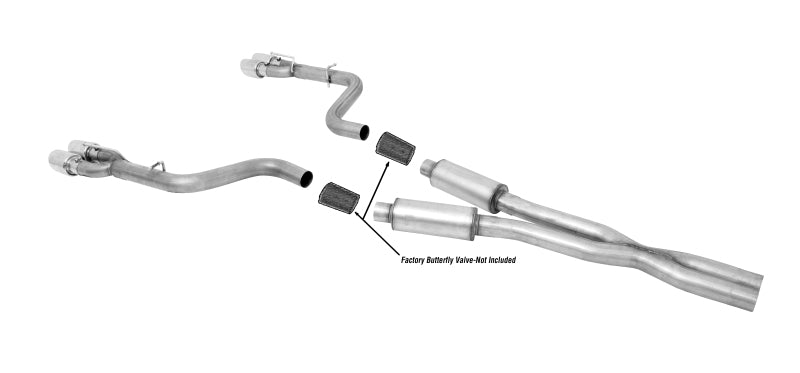 Gibson 15-19 Dodge Challenger SRT Hellcat 6.2L 3in Cat-Back Dual Exhaust - Stainless 617010 617010 Photo - Primary