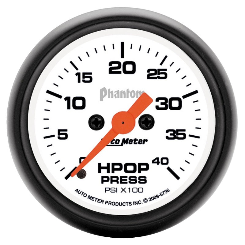 Autometer Digital Stepper Motor 0-4000 PSI HPOP Pressure Phantom Gauge 5796 5796 Photo - Primary