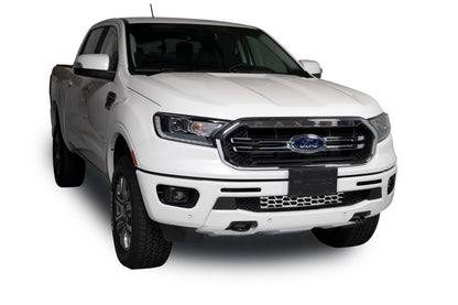 Putco 19-20 Ford Ranger w/o Adaptive Cruise - Hex Shield - Polished SS Bumper Grille Inserts 82163 82163 Photo - Mounted