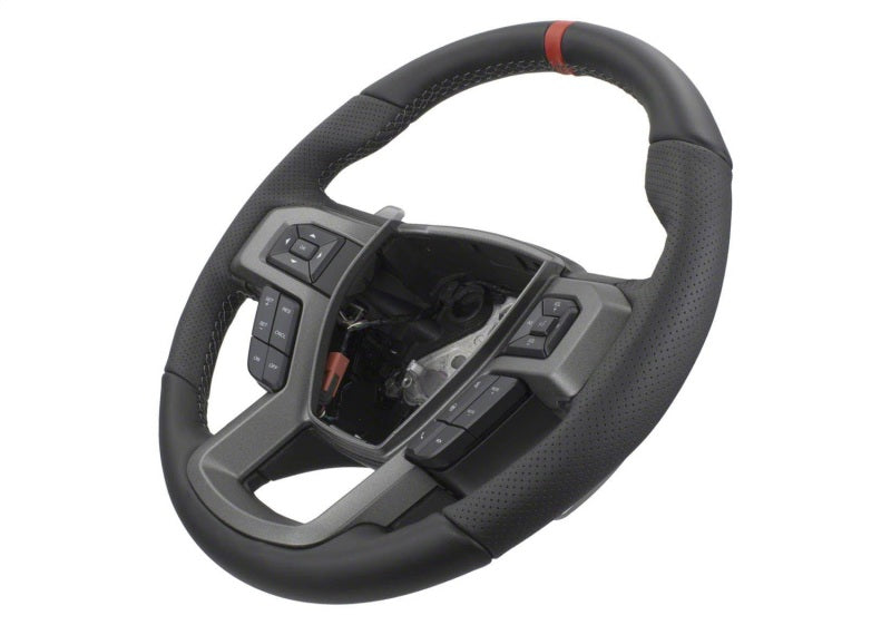 Ford Performance Parts 2015-2017 F-150 Raptor Performance Steering Wheel Kit - Red Sightline M-3600-F15RRD Photo - Unmounted
