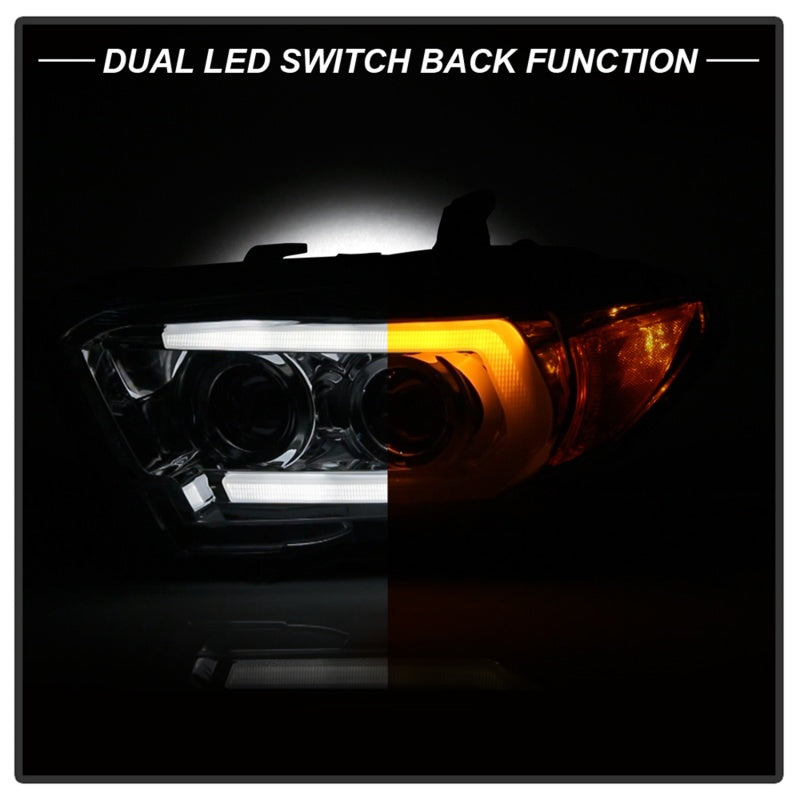 Spyder Signature Toyota Tacoma 16-18 (SR5 Model) Projector Headlights- Chrome (PRO-YD-TT16-LB-C) 5085825 5085825 Photo - Unmounted