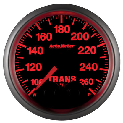 Autometer Gauge, Trans Temp, 2 1/16", 260 deg. F, Stepper Motor w/Peak & Warn 5658 User 6