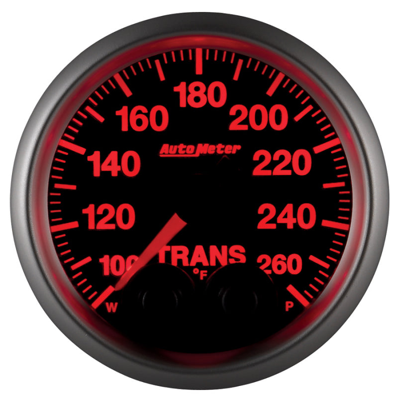Autometer Gauge, Trans Temp, 2 1/16", 260 deg. F, Stepper Motor w/Peak & Warn 5658 User 6