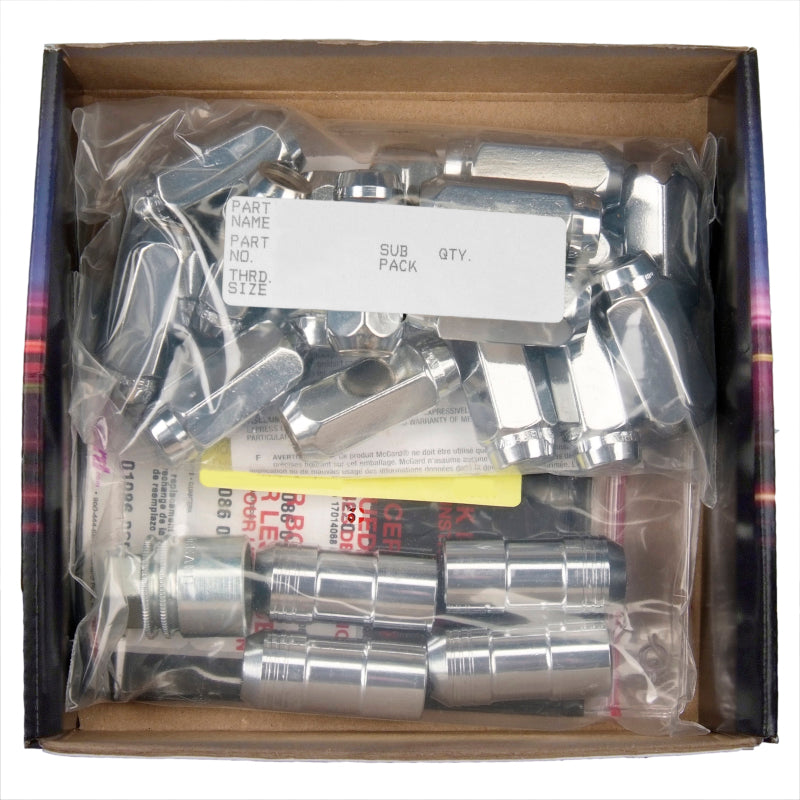 McGard 5 Lug Hex Install Kit w/Locks (Cone Seat Nut) M12X1.75 / 13/16 Hex / 1.815in. L - Chrome 84560 84560 Photo - in package