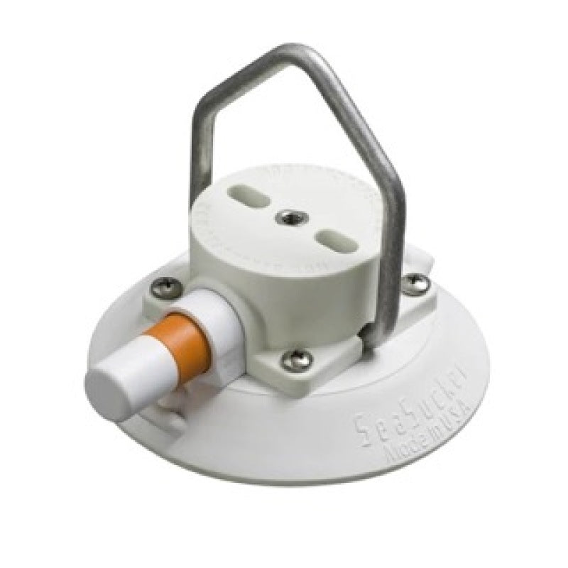 SeaSucker 4.5in. SeaSucker w/Pointed Stainless Steel D-Ring - White VM1015W-6 VM1015W-6 User 1