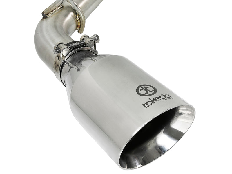 aFe Takeda 2.5in 304 SS Axle-Back Exhaust w/ Polished Tips 16-18 49-36130NM-P Photo - Unmounted