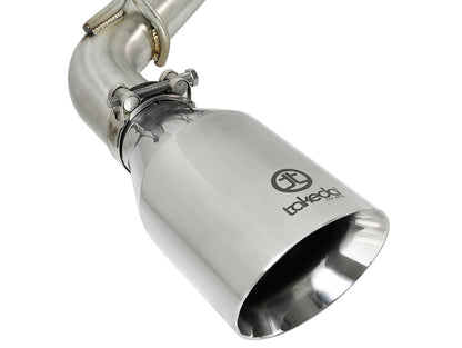 aFe POWER Takeda 2.5in 304 SS CB Exhaust w/ Polished Tips 17-19 Infiniti Q60 V6-3.0L (tt) 49-36134NM-P 49-36134NM-P Photo - Unmounted