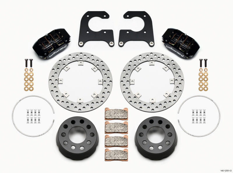 Wilwood Dynapro Lug Mount Single Rear Dynamic Kit SA Drilled M-W/Lamb Ends .690in Studs 140-12551-D 140-12551-D Photo - Primary
