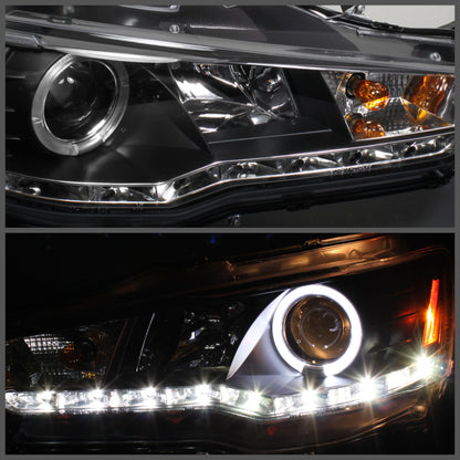 Spyder Mitsubishi Lancer/EVO-10 08-14 Projector Xenon/HID- LED Halo DRL Blk PRO-YD-ML08-HID-DRL-BK 5042231 5042231 User 1