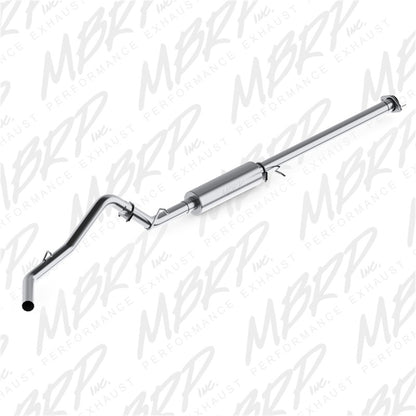 MBRP 2007-2008 Chev/GMC 1500 CC EC 6ft6in bed 4.8/5.3L 3in Cat Back Single S5036P Photo - Primary