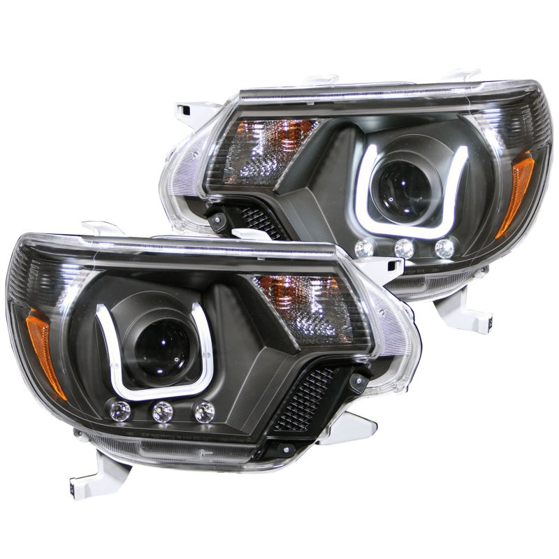 Anzo 2012-2015 Toyota Tacoma Projector Headlights w/ U-Bar Black 111290 Photo - Primary