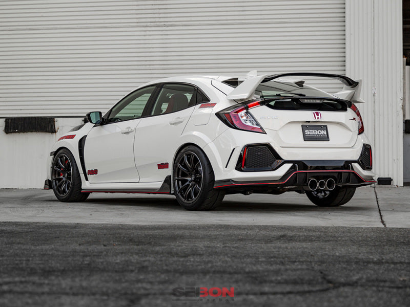 Seibon OE-Style Carbon Fiber Center for 2017-2021 Honda Civic Type R Rear Spoiler RS17HDCVRC RS17HDCVRC User 5