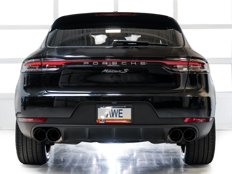 AWE Tuning 19-21 Porsche Macan 3.0T/2.9TT Touring Edition Catback Exhaust w/ Diamond Black Tips 3015-43951 3015-43951 Photo - Mounted