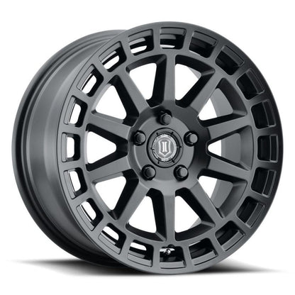 ICON Journey 17x8 5x4.5 38mm Offset 6in BS Satin Black Wheel 7117806560SB 7117806560SB Photo - Primary