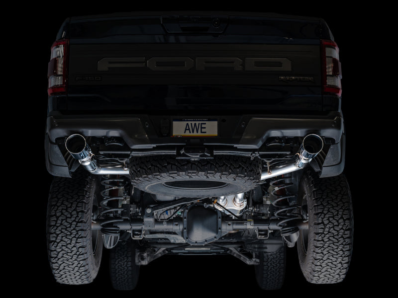 AWE Tuning AWE Gen 3 Raptor SwitchPath Exhaust  - Chrome Silver Tips 3025-32356 3025-32356 Photo - Mounted
