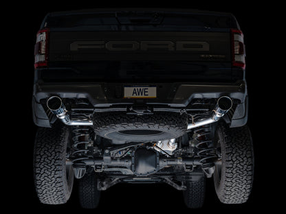 AWE Tuning AWE Gen 3 Raptor SwitchPath Exhaust  - Chrome Silver Tips 3025-32356 3025-32356 Photo - Mounted