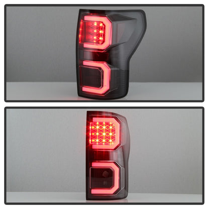 Spyder 07-13 Toyota Tundra V2 Light Bar LED Tail Lights - Black ALT-YD-TTU07V2-LB-BK 5085368 5085368 Photo - Unmounted