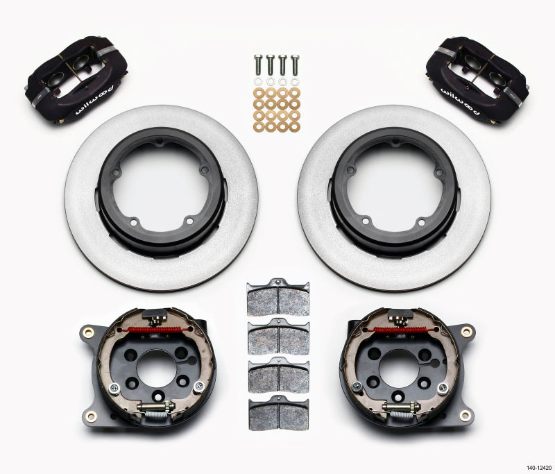 Wilwood Forged Dynalite P/S Park Brake Kit Strange Eng Floater 3.49in Offset 140-12420 140-12420 Photo - Primary