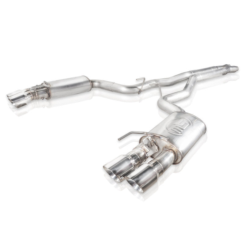 Stainless Works 18+ Ford Mustang GT Redline Cat-Back Performance Connect X-Pipe w/ Active Valves M18CBXPCV M18CBXPCV Photo - Unmounted
