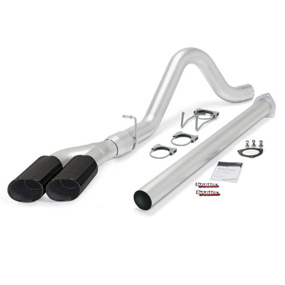 Banks Power 15-16 Ford 6.7L F250-350-450 CCSB/CCLB Monster Exh Sys - Single Dual Exh w/ Black Tip 49793-B 49793-B Photo - Primary