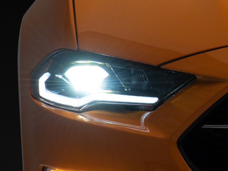 Raxiom 18-23 Ford Mustang GT EcoBoost LED Projector Headlights- Blk Housing (Clear Lens) 412122 412122 Photo - Primary