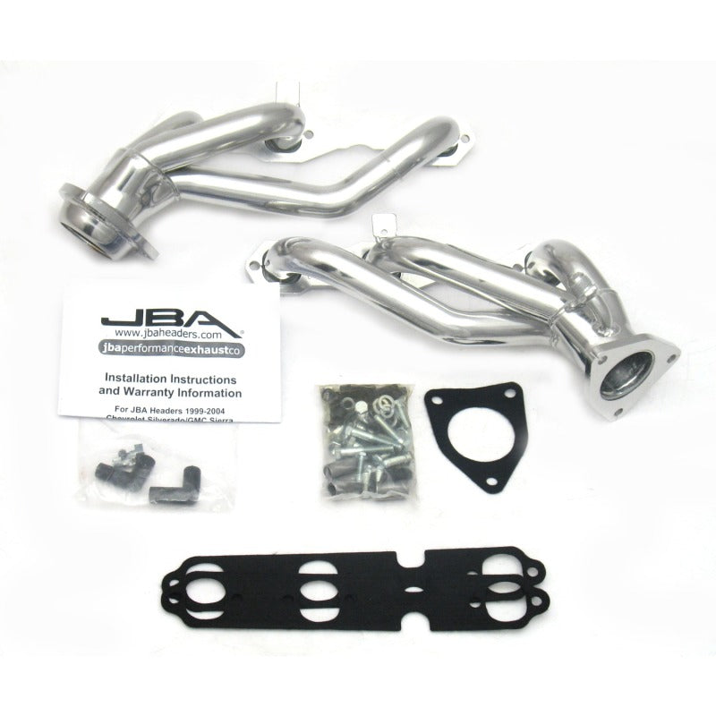 JBA 99-02 GM Truck 4.3L V6 w/o A.I.R. Injection 1-1/2in Primary Silver Ctd Cat4Ward Header 1842S-2JS 1842S-2JS Photo - Primary