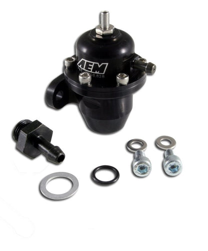 AEM Electronics Fuel Pressure Regulator Black Honda Acura 25-300BK Photo - Primary