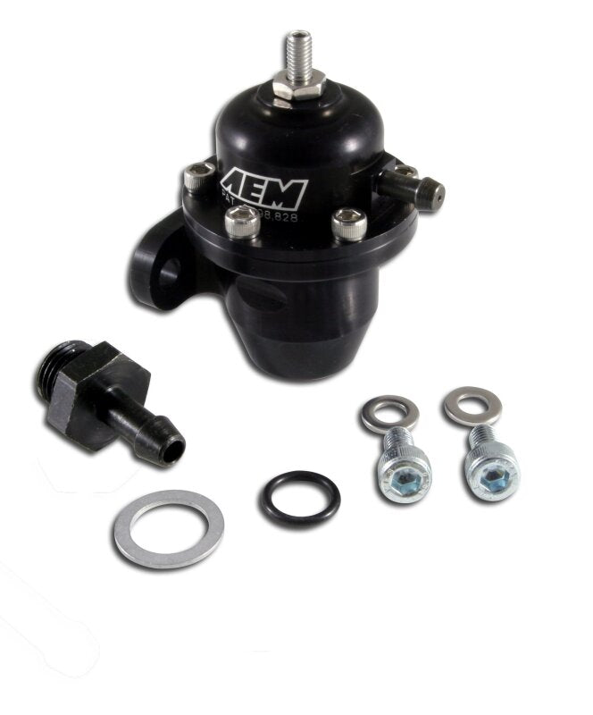 AEM Electronics Fuel Pressure Regulator Black Honda Acura 25-300BK Photo - Primary