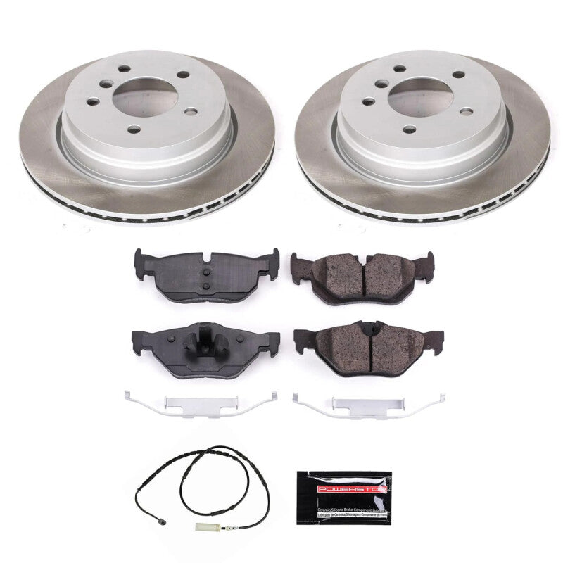 PowerStop Power Stop 13-15 BMW X1 Rear Semi-Coated Rotor Kit SC7008 SC7008 Photo - Primary