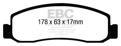 EBC Disc Brake Pad Set DP61898 Photo - Primary