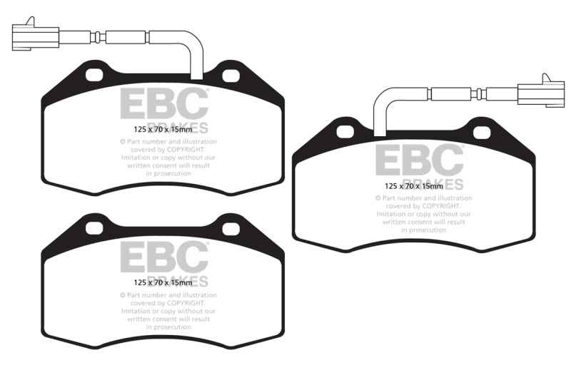 EBC Disc Brake Pad Set DP42021/2R Photo - Primary