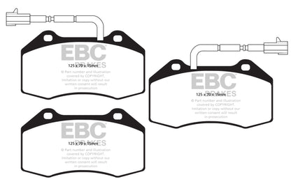 EBC Disc Brake Pad Set DP42021/2R Photo - Primary