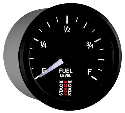 Autometer Stack Instruments 52mm 0-280 Ohm Programmable Pro Stepper Motor Fuel Level Gauge - Black ST3315 ST3315 User 6