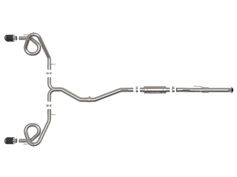 aFe 22-23 Honda Civic Si L4 1.5L (t) Takeda 2.5in to 3in 304 SS Cat-Back Exhaust w/Carbon Fiber Tips 49-36630-C 49-36630-C Photo - Unmounted
