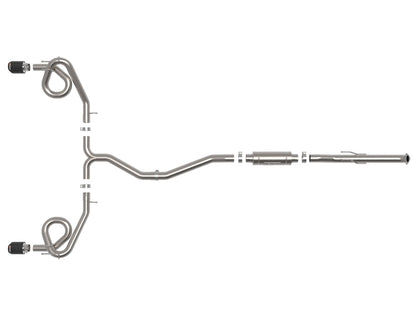 aFe 22-23 Honda Civic Si L4 1.5L (t) Takeda 2.5in to 3in 304 SS Cat-Back Exhaust w/Carbon Fiber Tips 49-36630-C 49-36630-C Photo - Unmounted